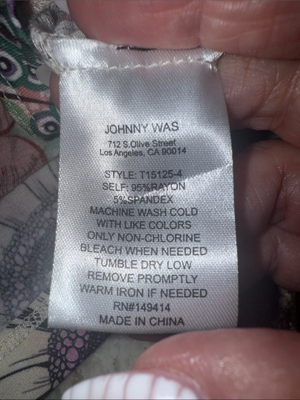 Johnny Was offering fresh